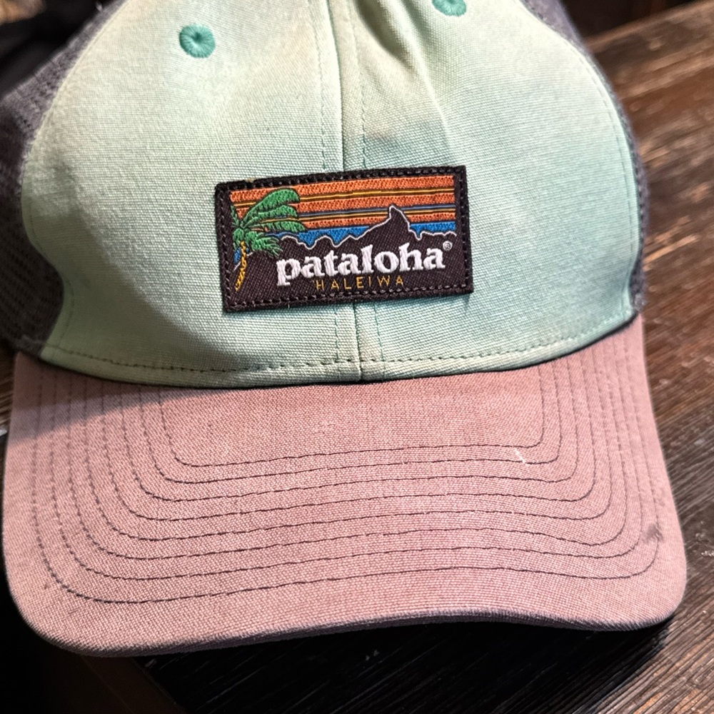 Patagonia Green and Pink Hat